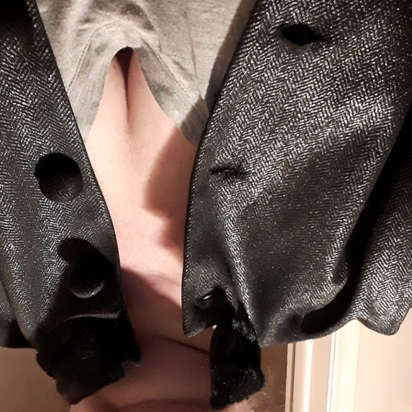 Faux Detachable collar Jacket - Picture 2 of 9